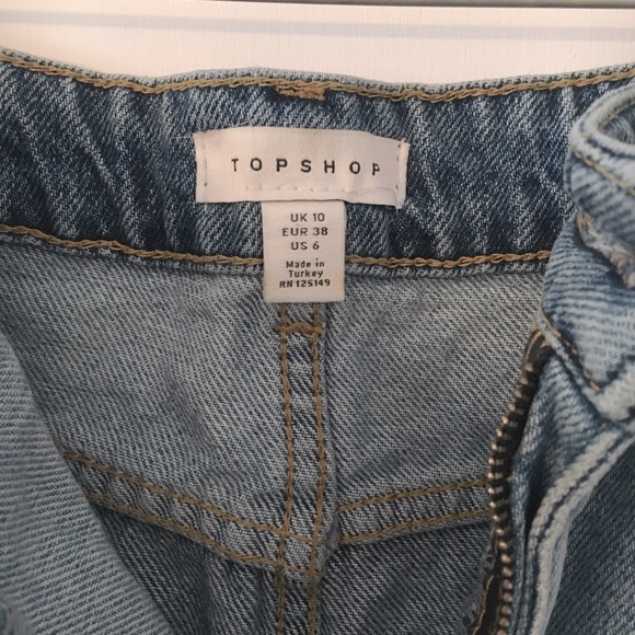 Topshop Denim Miniskirt - Picture 2 of 6